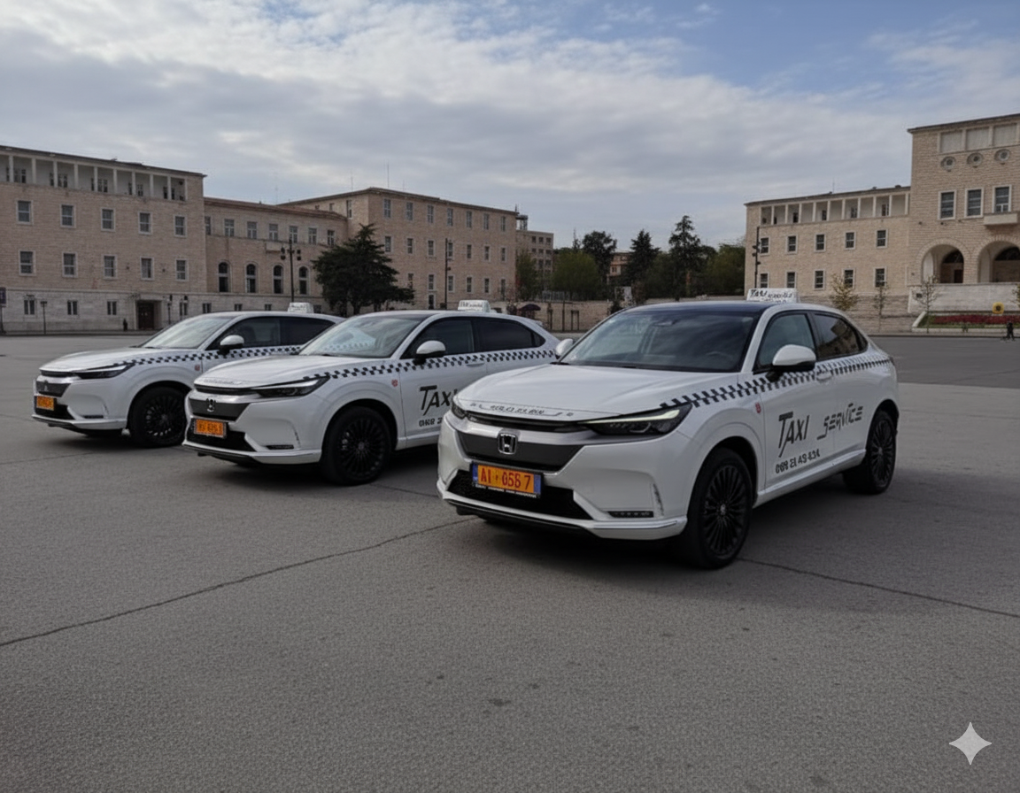 Taxi Service Albania - White SUV Taxi